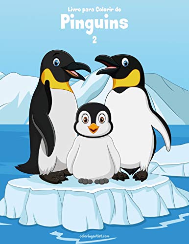 Livro Para Colorir De Pinguins 2 (Portuguese Edition)