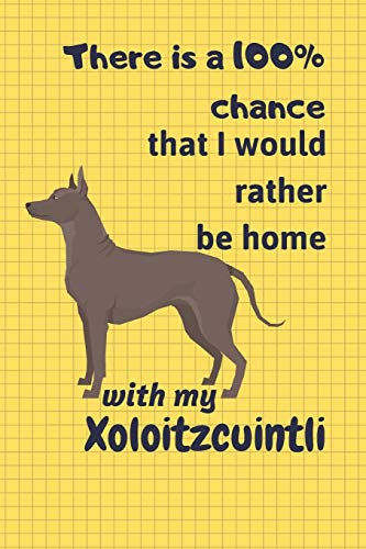 There Is A 100% Chance That I Would Rather Be Home With My Xoloitzcuintli: For Xoloitzcuintli Dog Fans