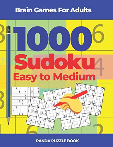 Brain Games For Adults - 1000 Sudoku Easy To Medium: Brain Teaser Puzzles