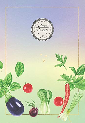 Meine Rezepte: Rezeptbuch zum selberschreiben / 100 Seiten mit Register / (German Edition)