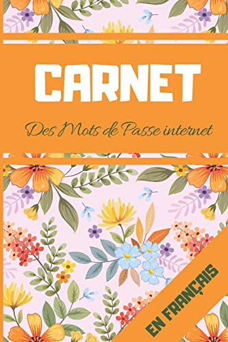 Carnet Des Mots De Passe Internet: Carnet De Mots De Passe : Plus De 100 Mots De Passe (French Edition)