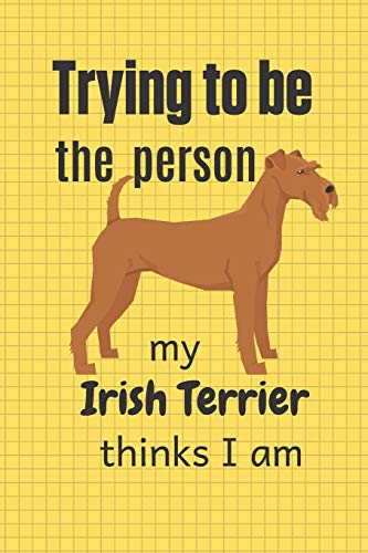 Trying To Be The Person My Irish Terrier Thinks I Am: For Irish Terrier Dog Fans