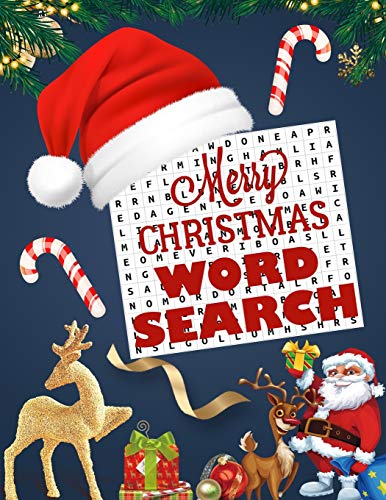Merry Christmas word search.: Easy Large Print word search Puzzle Book for Adults , Kids & Everyone for the 25 Days of Christmas.