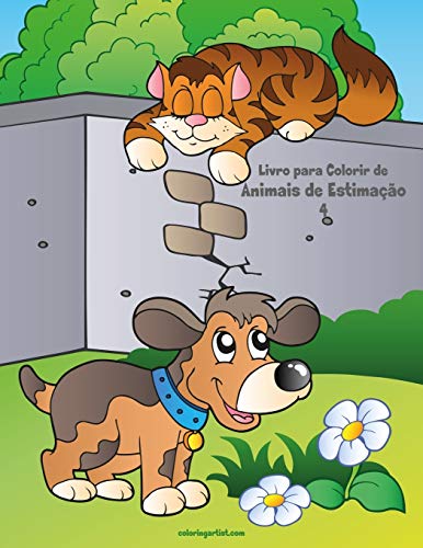 Livro para Colorir de Animais de Estima???·o 4 (Portuguese Edition)