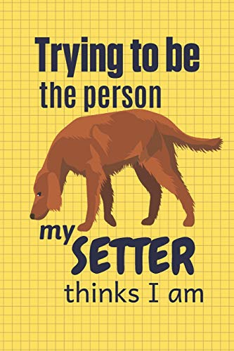 Trying To Be The Person My Setter Thinks I Am: For Setter Dog Breed Fans