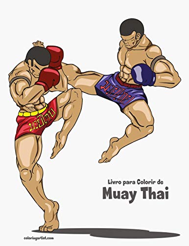 Livro para Colorir de Muay Thai (Portuguese Edition)