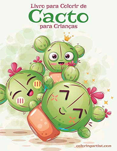 Livro para Colorir de Cacto para Crian??as (Portuguese Edition)