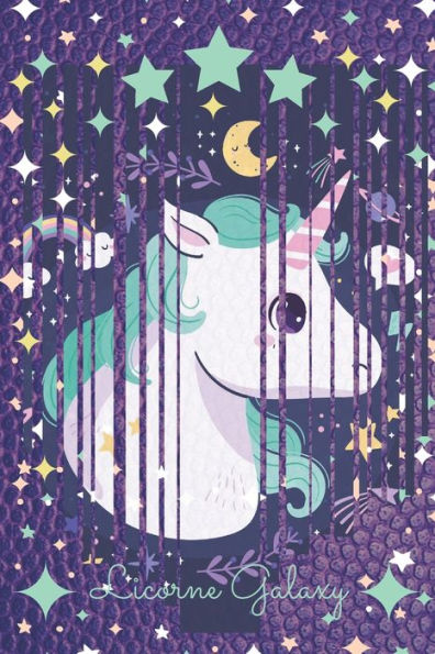 Licorne Galaxy : Carnet De Note Ligné Pour Filles Aimant Les Chevaux, Les Licornes, Et La Galaxy - Mini Format 6X9 Pouces (Proche Du A5)