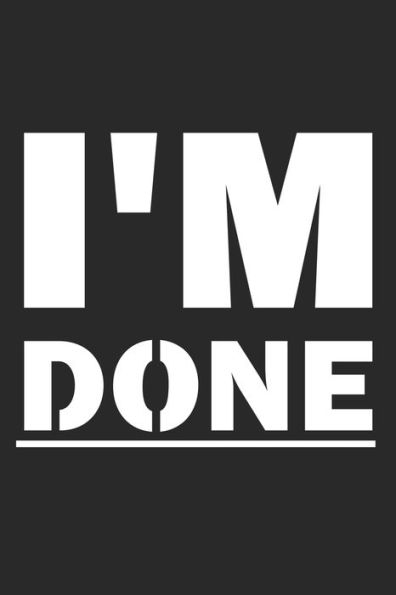 I'M Done - 9781676403449