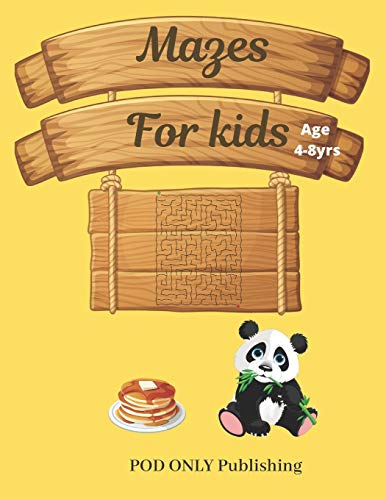 Mazes For Kids: Vol. 6 Beautiful Funny Maze Book Is A Great Idea For Family Mom Dad Teen & Kids To Sharp Their Brain And Gift For Birthday Anniversary Puzzle Lovers Or Holidays Travel Trip