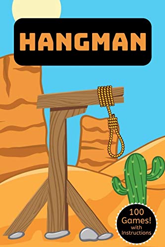 Hangman: A Classic Word Game Activity Book Wild West Edition - For Kids And Adults - Novelty Themed Gifts - Travel Size