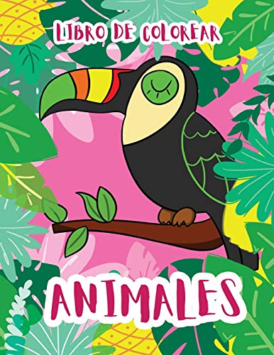 Animales: libro de colorear (Spanish Edition)