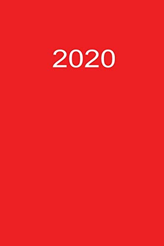 2020: Tagesplaner 2020 A5 Rot (German Edition) - 9781679450853