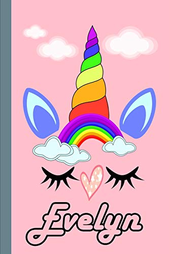 Evelyn: Personalized Unicorn Sketchbook For Girls With Pink Name: Evelyn: Personalized Unicorn Sketchbook For Girls With Pink Name Doodle, Sketch, Create!