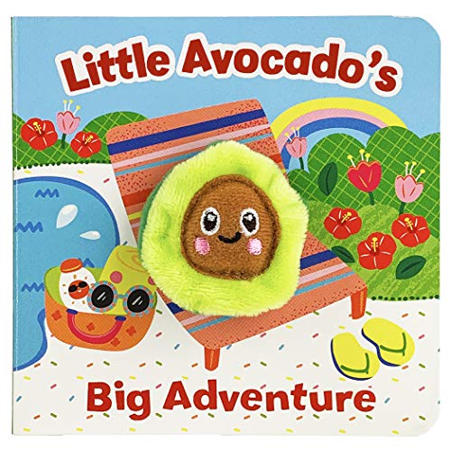 Little Avocado's Big Adventure Finger Puppet Board Book, Gifts for Birthdays, Baby Showers, Little Adventurers, Preschoolers, and More! Ages 1-4