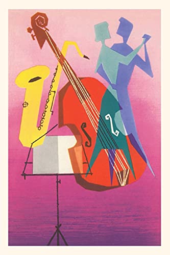Vintage Journal Jazz Style Bass And Saxophone, With Dancers (Pocket Sized - Found Image Press Journals)