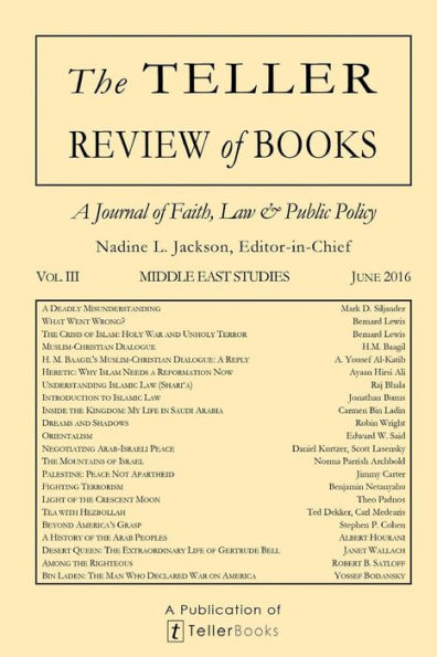 The Teller Review Of Books : Vol. Iii Middle East Studies