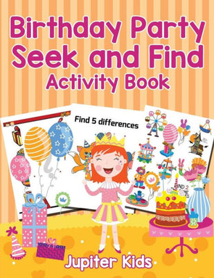 Birthday Party Seek and Find Activity Book