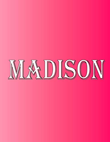 Madison: 100 Pages 8.5" X 11" Personalized Name On Notebook College Ruled Line Paper