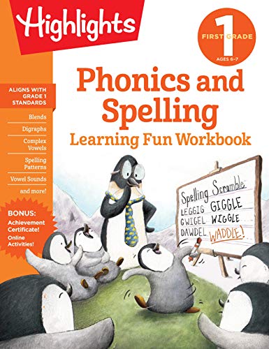 First Grade Phonics and Spelling (Highlights Learning Fun Workbooks)