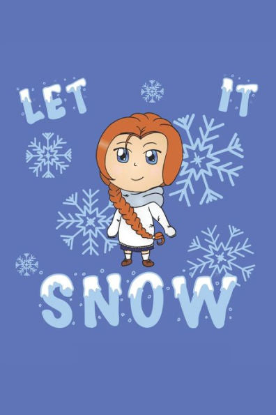 Grand Fantasy Designs - Notes: Chibi Winter Let it Snow Schnee - Monatsplaner 15,24 x 22,86 (German Edition)