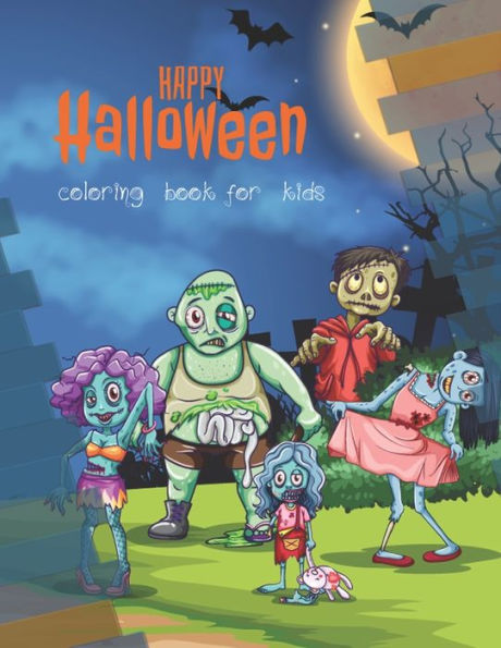 Happy Halloween: coloring book for kids - 9781686235368
