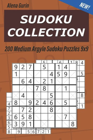 Sudoku Collection : 200 Medium Argyle Sudoku Puzzles 9X9