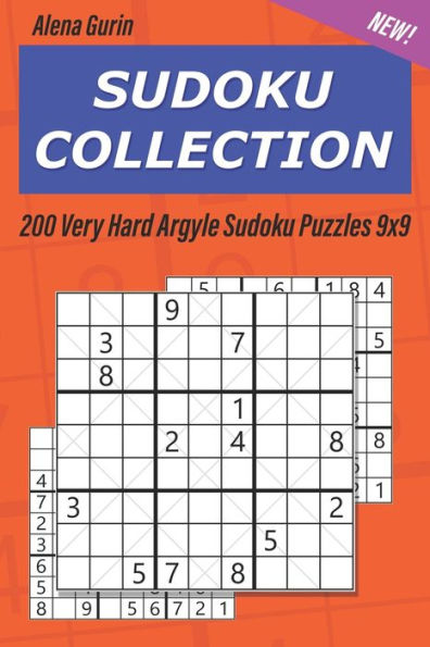 Sudoku Collection : 200 Very Hard Argyle Sudoku Puzzles 9X9