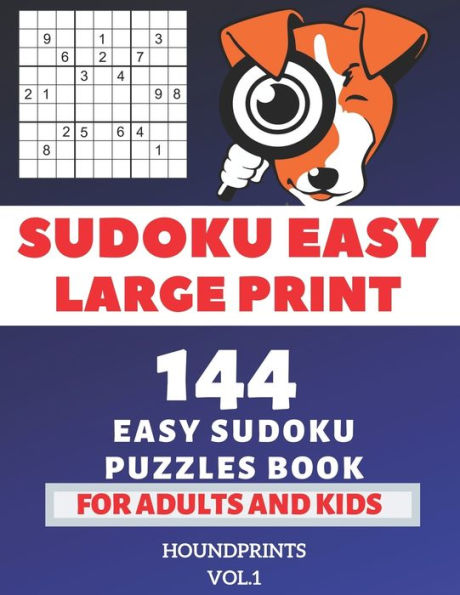Sudoku Easy Large Print : 144 Easy Sudoku Puzzles Book For Adults And Kids