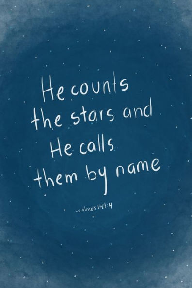 He counts the stars and He calls them by name: Psalms 147:4