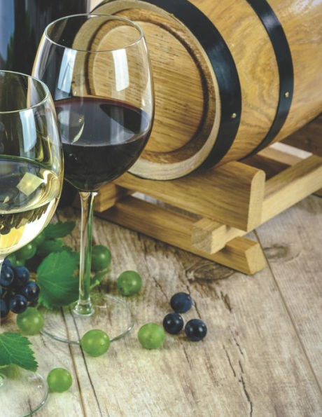 Wein Tasting Buch : Dein Persönliches Verkostungsbuch Zum Selber Ausfüllen ? Für Über 100 Verschiedene Weine ? Großzügiges A4+ Format ? Motiv: Weinfass