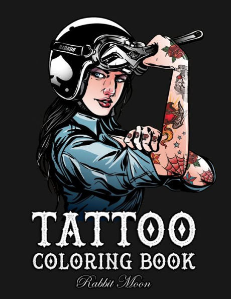 Tattoo Coloring Book : An Adult Coloring Book With Awesome, Sexy, And Relaxing Tattoo Designs For Men And Women - 9781687719706