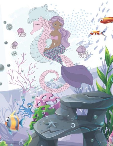 Mermaid Coloring And Activity Book Age 4-12 : Cute Nautical Themed Coloring, Dot To Dot, And Word Search Puzzles Provide Hours Of Fun For Creative Young Children