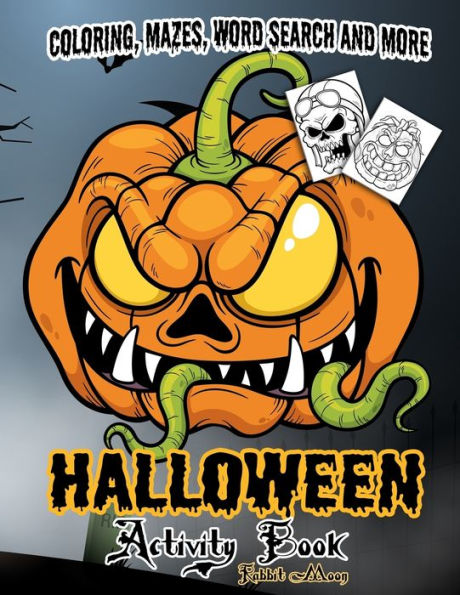 Halloween Activity book: A Fun Kid Workbook Game For Learning, Coloring, Mazes, Word Search and More ! (Halloween Collection)