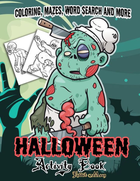 Halloween Activity book: A Fun Kid Workbook Game For Learning, Coloring, Mazes, Word Search and More ! (Halloween Collection) - 9781688212985