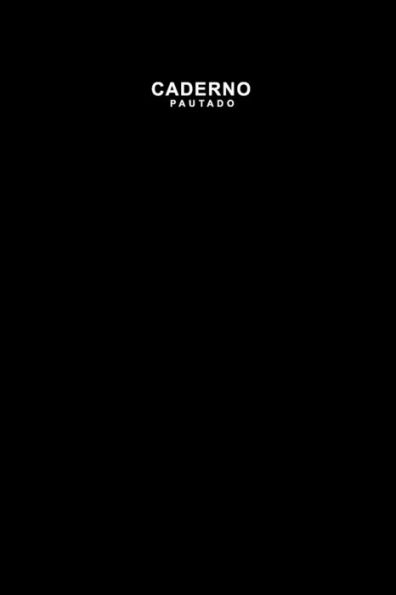 Caderno Pautado: Livro Para Escrever Preto (Portuguese Edition)