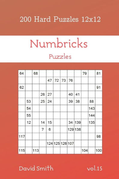 Numbricks Puzzles - 200 Hard Puzzles 12X12