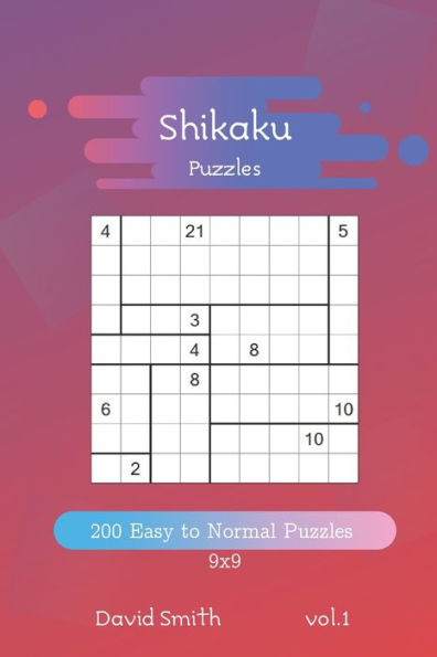 Shikaku Puzzles - 200 Easy To Normal Puzzles 9X9