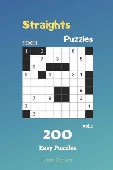 Straights Puzzles - 200 Easy Puzzles 9X9