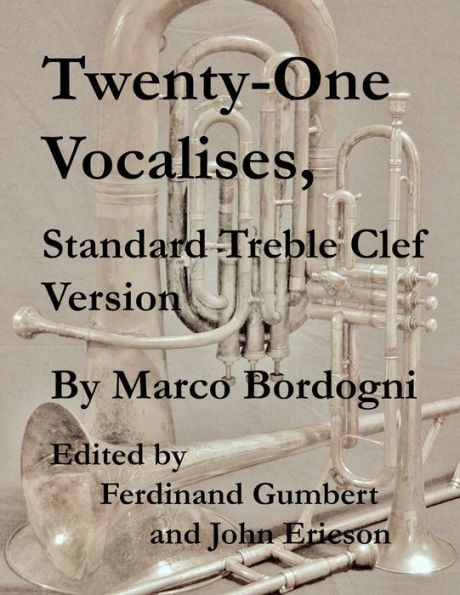 Twenty-One Vocalises, Standard Treble Clef Version