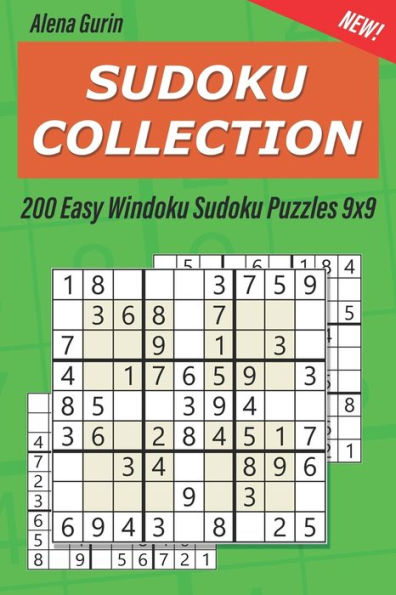 Sudoku Collection : 200 Easy Windoku Sudoku Puzzles 9X9