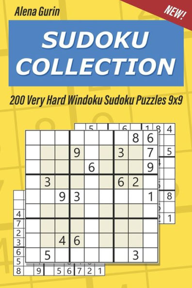Sudoku Collection : 200 Very Hard Windoku Sudoku Puzzles 9X9
