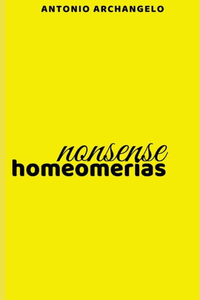Homeomerias: Poesias Nonsense (Portuguese Edition)