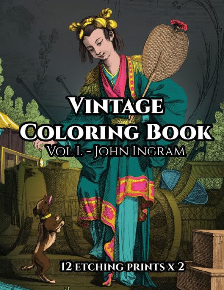 Vintage Coloring Book Vol. 1 - John Ingram : Illustrations From 1740S By John Ingram Based On François Boucher