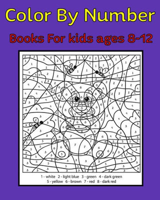 Color By Number Books For Kids Ages 8-12 : 50 Unique Color By Number Design for Drawing and Coloring Stress Relieving Designs for Adults Relaxation Creative Haven Color by Number Books