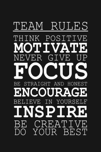 Team Rules : Employee Motivational Gifts