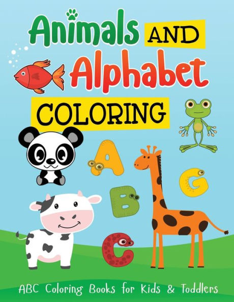 Alphabets and Animal: Coloring Book for Children (Large Print) (01)