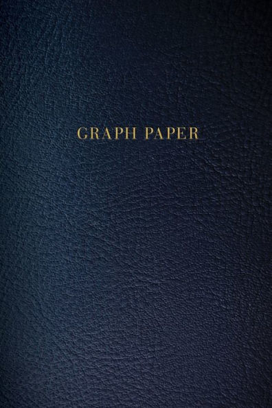 Graph Paper: Executive Style Composition Notebook - Dark Blue Leather Style, Softcover | 6 x 9 - 100 pages (Office Essentials)