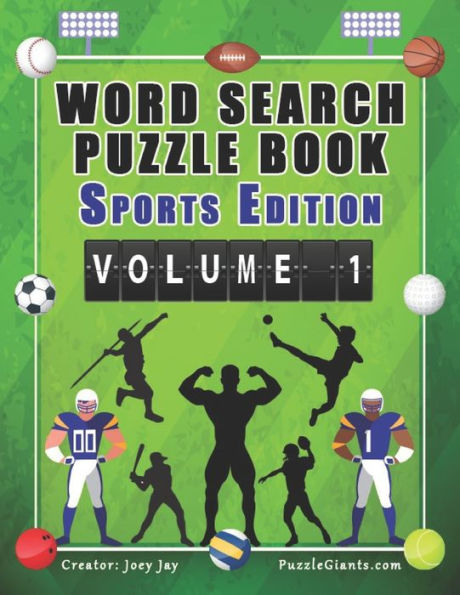 Word Search Puzzle Book Sports Edition