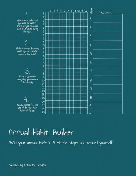 Annual Habit Builder: Build your annual habit in 4 simple steps and reward yourself